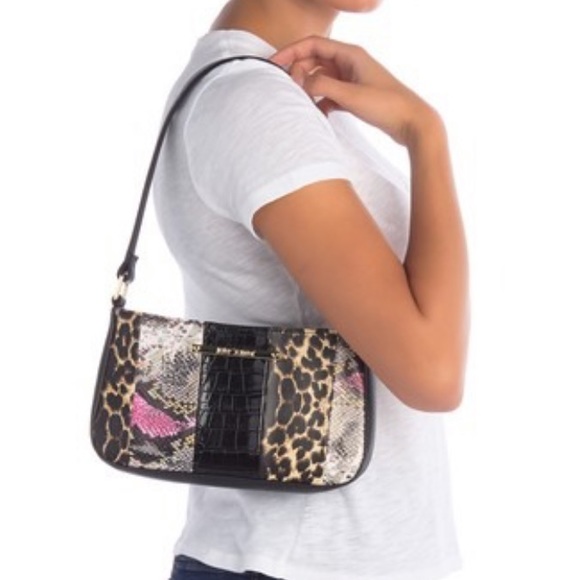 Betsey Johnson mixed print shoulder bag - Picture 2 of 4